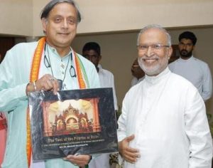 With Sasi Tharoor - on the occassion of the release of the book by Rev Abraham on building a tabernacle in Thiruvalla